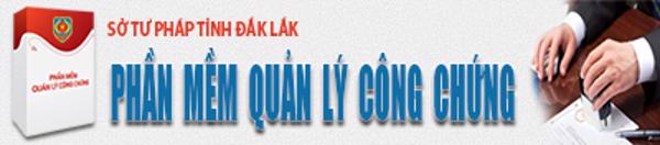 Phần mềm Quản lý công chứng