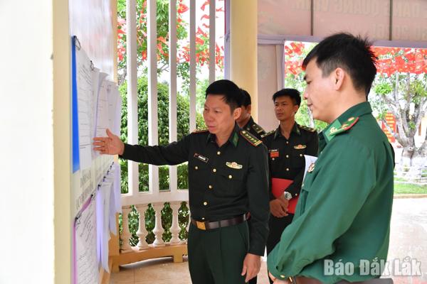 Ban Chỉ huy Bộ đội Biên phòng tỉnh kiểm tra công tác chuẩn bị bầu cử sớm tại các đơn vị biên giới