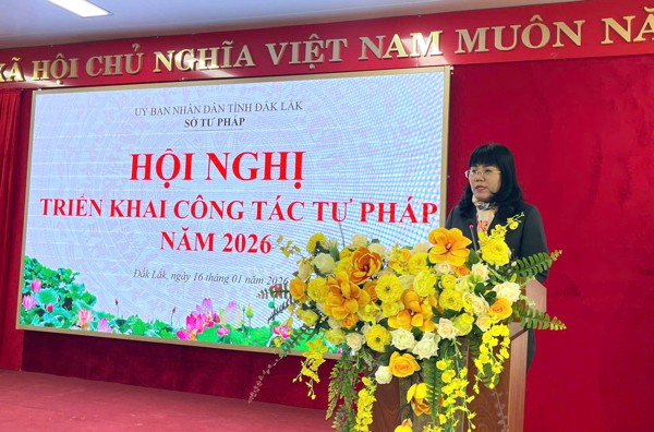 Sở Tư pháp tỉnh Đắk Lắk: Tổng kết và triển khai nhiệm vụ với tư duy đổi mới