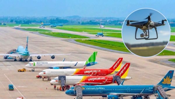 Cảnh báo an ninh, an toàn hàng không: Không tự ý bay UAV, thả diều, đốt rơm rạ gần cảng hàng không