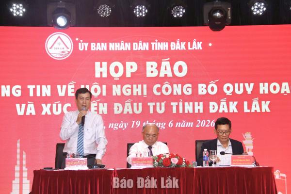 Đắk Lắk sẵn sàng cho sự kiện công bố quy hoạch tỉnh và xúc tiến đầu tư năm 2026