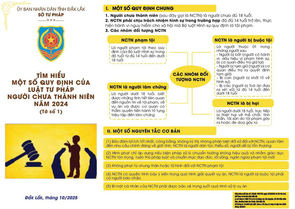 Tìm hiểu một số quy định của Luật Tư pháp người chưa thành niên năm 2024 (tờ 1)