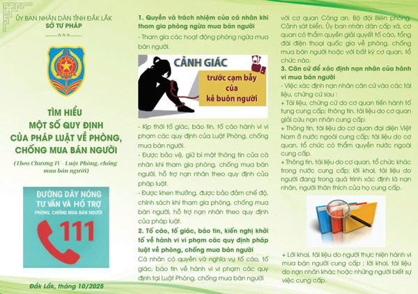 Tìm hiểu một số quy định của pháp luật về phòng, chống mua bán người (tờ 2)