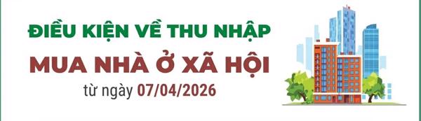 Điều kiện về thu nhập mua nhà ở xã hội từ ngày 7/4/2026