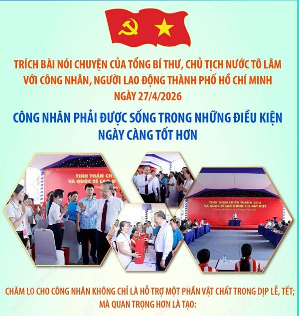 Công nhân phải được sống trong những điều kiện ngày càng tốt hơn
