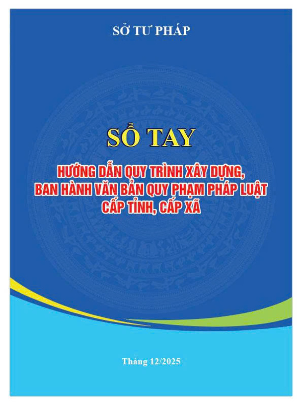 Sổ tay hướng dẫn quy trình xây dựng ban hành văn bản quy phạm pháp luật