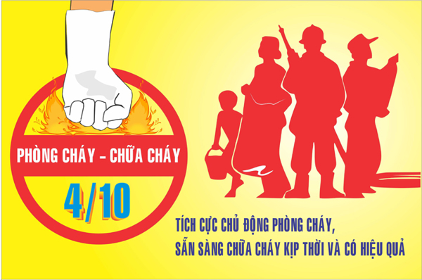 Khẩu hiệu tuyên truyền hưởng ứng  “Ngày toàn dân phòng cháy, chữa cháy” 04/10