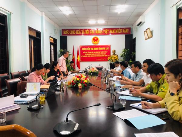 Kiểm tra công tác theo dõi thi hành pháp luật trọng tâm và công tác xử lý vi phạm hành chính trên địa bàn tỉnh