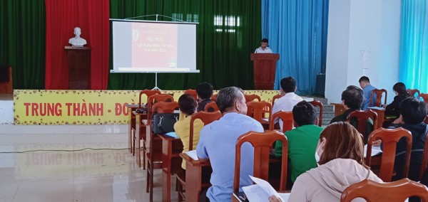 UBND thị xã Buôn Hồ tổ chức Hội nghị   tập huấn nghiệp vụ hòa giải cho đội ngũ Hòa giải viên ở cơ sở xã Cư Bao