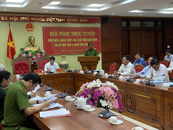 Hội nghị trực tuyến phổ biến, quán triệt các luật mới được thông qua tại Kỳ họp thứ Ba, Quốc hội khóa XV