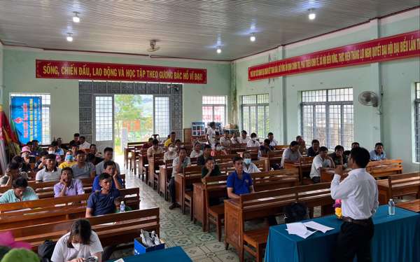 Hội Luật gia tỉnh và Trung tâm Trợ giúp pháp lý  phối hợp thực hiện hoạt động truyền thông về trợ giúp pháp lý và phổ biến giáo dục pháp luật tại cơ sở 