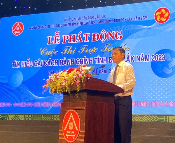 Chính thức phát động Cuộc thi trực tuyến tìm hiểu cải cách hành chính tỉnh Đắk Lắk năm 2023