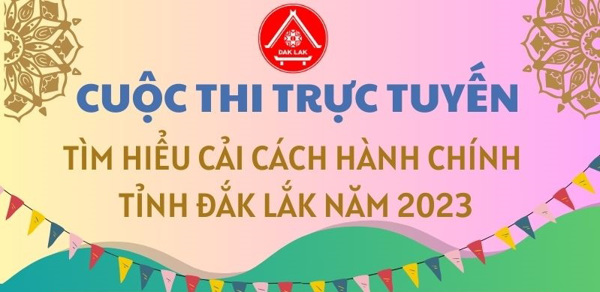 [Infographic] Thể lệ Cuộc thi trực tuyến "Tìm hiểu cải cách hành chính tỉnh Đắk Lắk" năm 2023