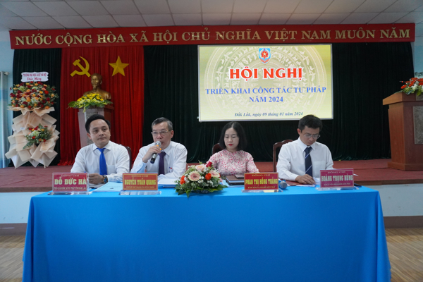 Sở Tư pháp tổ chức Hội nghị triển khai công tác năm 2024, định hướng nhiệm vụ công tác đến hết nhiệm kỳ (2021 - 2026)