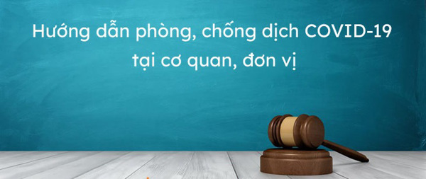 Bộ Y tế hướng dẫn phòng, chống dịch COVID-19 tại cơ quan, đơn vị