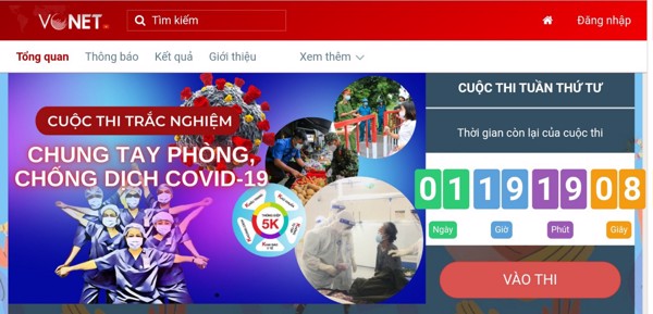 Tích cực hưởng ứng Cuộc thi trắc nghiệm “Chung tay phòng, chống dịch COVID-19” trên mạng xã hội VCNet