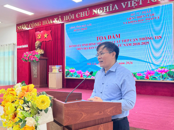 Tọa đàm đánh giá tình hình thi hành Luật Tiếp cận thông tin  trên địa bàn tỉnh Đắk Lắk