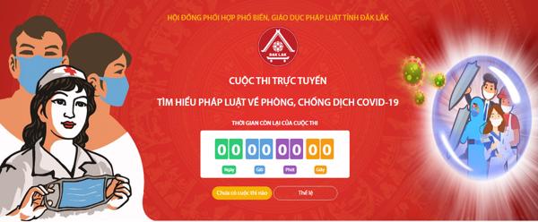 Phát động Cuộc thi trực tuyến “Tìm hiểu pháp luật về phòng, chống dịch COVID-19” trên địa bàn tỉnh