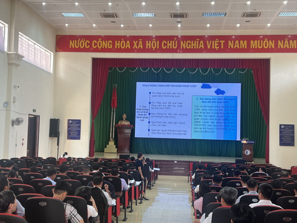 Sở Tư pháp tổ chức Hội nghị tập huấn về theo dõi thi hành pháp luật và nghiệp vụ xử lý vi phạm hành chính trên địa bàn tỉnh năm 2023
