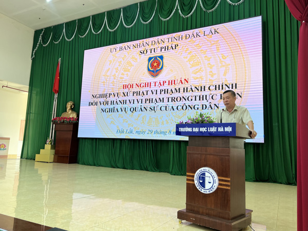 Hội nghị tập huấn nghiệp vụ xử phạt vi phạm hành chính trong thực hiện nghĩa vụ quân sự của công dân