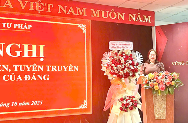 Đảng ủy Sở Tư pháp tổ chức Hội nghị quán triệt,  phổ biến, tuyên truyền các văn bản của Đảng