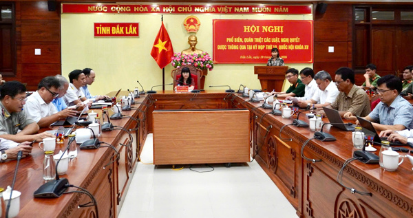 UBND tỉnh Đắk Lắk tổ chức Hội nghị phổ biến, quán triệt các luật, nghị quyết được thông qua tại Kỳ họp thứ 10, Quốc hội khóa XV