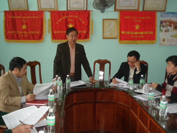 Hội đồng phối hợp công tác phổ biến, giáo dục pháp luật của tỉnh họp tổng kết công tác năm 2010 và triển khai nhiệm vụ năm 2011.