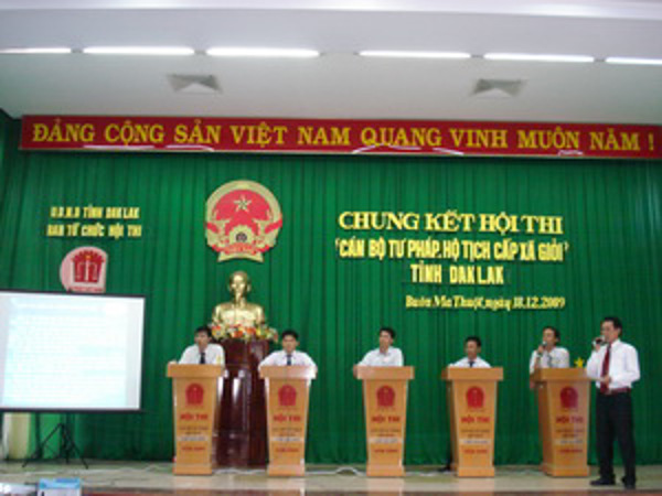 Hội thi “Trưởng thôn, buôn, tổ dân phố với kiến thức pháp luật” năm 2011 sẽ được tổ chức cả ở 3 cấp trên địa bàn tỉnh.