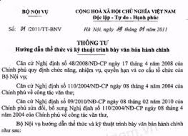 Hướng dẫn mới về thể thức và kỹ thuật trình bày văn bản hành chính và bản sao văn bản