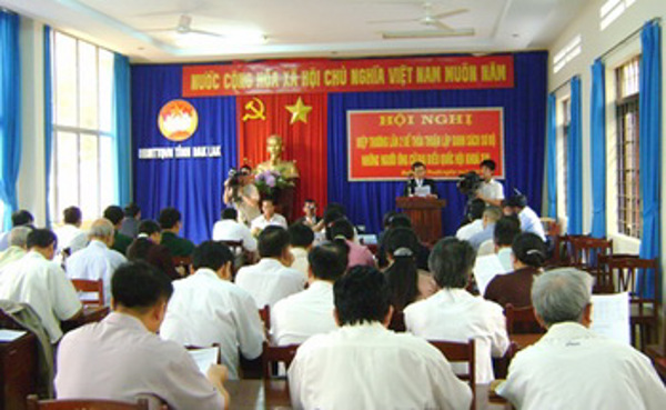 Hội nghị hiệp thương lần 2 về bầu cử đại biểu Quốc hội của tỉnh