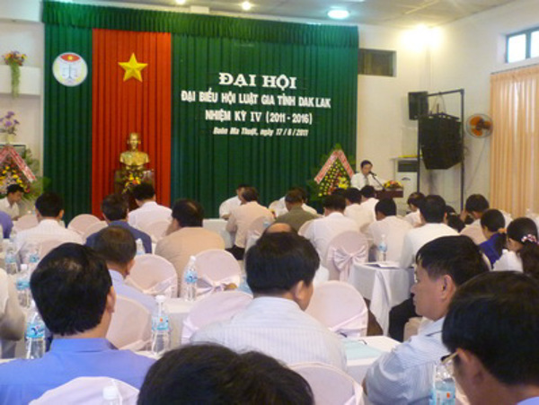 Hội Luật gia tỉnh Đắk Lắk tổ chức Đại hội đại biểu nhiệm kỳ IV (2011 - 2016)