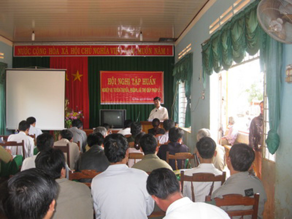 Trung tâm Trợ giúp pháp lý Nhà nước tỉnh tổ chức tập huấn bồi dưỡng kiến thức pháp luật cho đội ngũ Cộng tác viên Trợ giúp pháp lý và Tuyên truyền viên pháp luật tại huyện EaH’leo