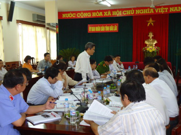 Đoàn khảo sát của Uỷ ban Tư pháp của Quốc hội làm việc tại tỉnh Đắk Lắk