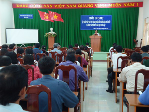 Sở Tư pháp tập huấn pháp luật về trách nhiệm bồi thường của Nhà nước và công tác phổ biến, giáo dục pháp luật