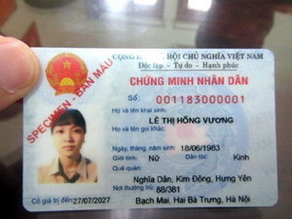 Mức thu lệ phí cấp Chứng minh nhân dân mới