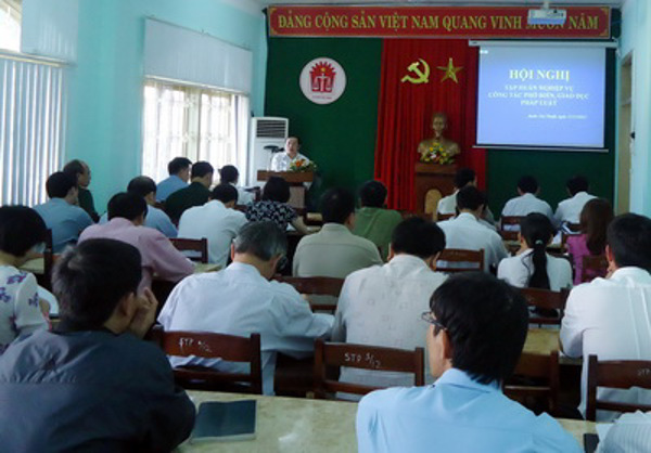 Sở Tư pháp tổ chức Hội nghị tập huấn nghiệp vụ công tác phổ biến, giáo dục pháp luật 
