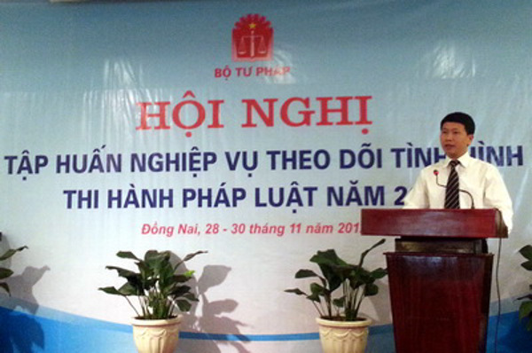 Bộ Tư pháp tổ chức tập huấn nghiệp vụ theo dõi tình hình thi hành pháp luật khu vực phía Nam 