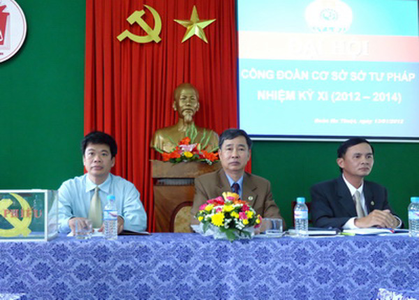 Công đoàn Sở Tư pháp tổ chức Đại hội nhiệm kỳ XI (2012 – 2014)
