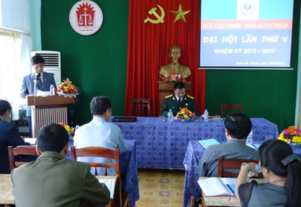Đại hội Cựu chiến binh Sở Tư pháp Đắk Lắk lần thứ V nhiệm kỳ 2012 - 2017
