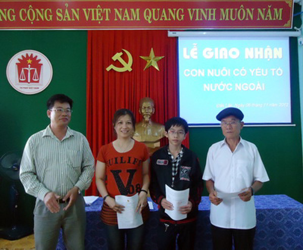 Sở Tư pháp tổ chức Lễ giao nhận con nuôi có yếu tố nước ngoài 