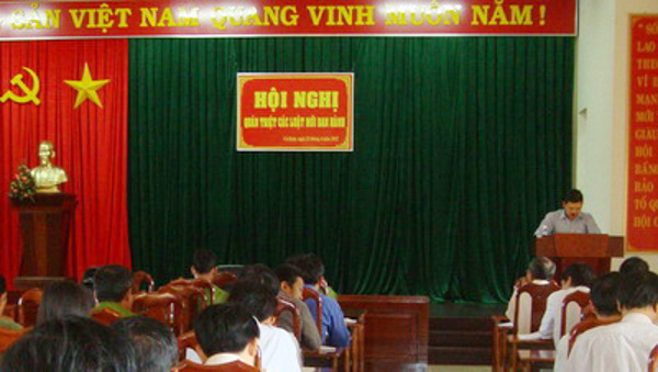 UBND tỉnh chỉ đạo tổng kết Chương trình phổ biến, giáo dục pháp luật giai đoạn 2008 – 2012