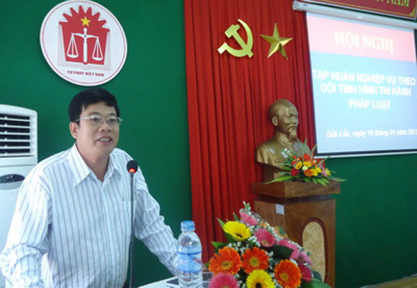  Sở Tư pháp Đắk Lắk tổ chức tập huấn nghiệp vụ theo dõi tình hình thi hành pháp luật.