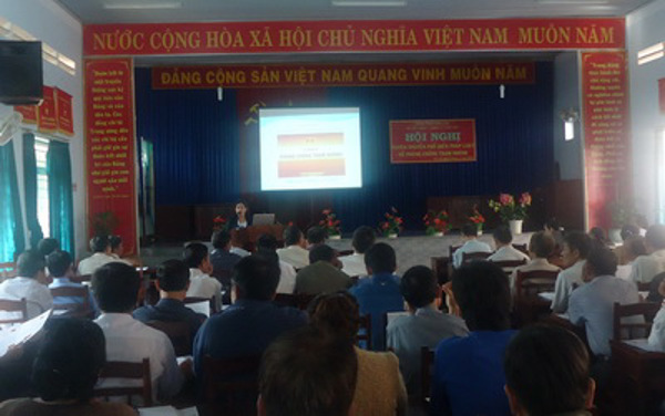 Hội nghị tuyên truyền, phổ biến pháp luật về phòng, chống tham nhũng cho cán bộ, nhân dân phường Tân Lợi