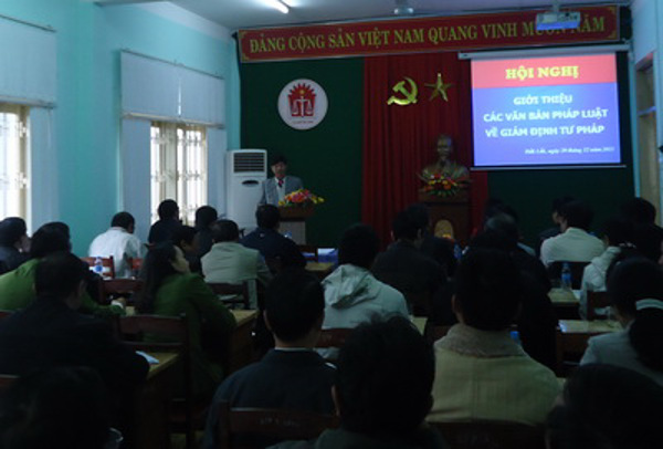 HỘI NGHỊ GIỚI THIỆU CÁC VĂN BẢN PHÁP LUẬT VỀ GIÁM ĐỊNH TƯ PHÁP