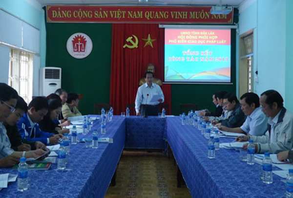 Hội đồng phối hợp PBGDPL tỉnh tổ chức Hội nghị tổng kết công tác PBGDPL năm 2013 