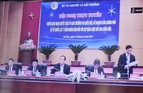 Bộ Tài nguyên và Môi trường triển khai lấy ý kiến nhân dân  đối với dự thảo Luật Đất đai (sửa đổi)