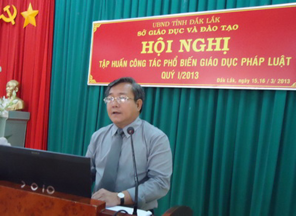 Sở Giáo dục và Đào tạo tổ chức Hội nghị tập huấn công tác phổ biến, giáo dục pháp luật 
