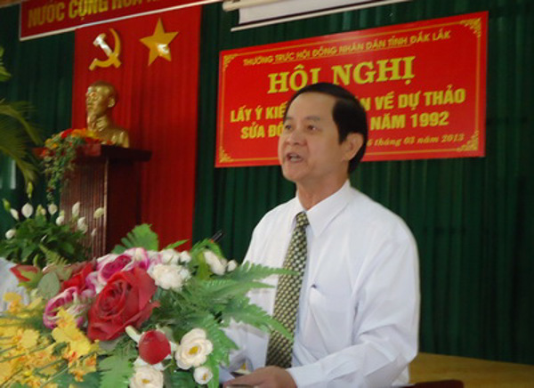 Thường trực HĐND tỉnh, UBND tỉnh tổ chức Hội nghị góp ý Dự thảo sửa đổi Hiến pháp năm 1992