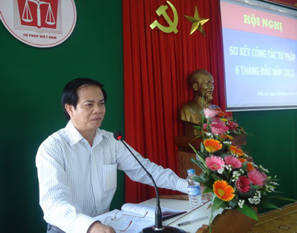 Sở Tư pháp tỉnh Đắk Lắk tổ chức Hội nghị sơ kết công tác Tư pháp 6 tháng đầu năm và triển khai nhiệm vụ 6 tháng cuối năm 2013