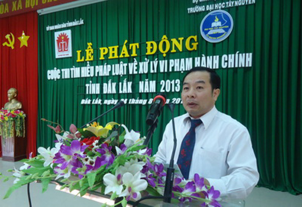 Tổ chức Lễ phát động Cuộc thi  “Tìm hiểu pháp luật về xử lý vi phạm hành chính” năm 2013 trên địa bàn tỉnh 